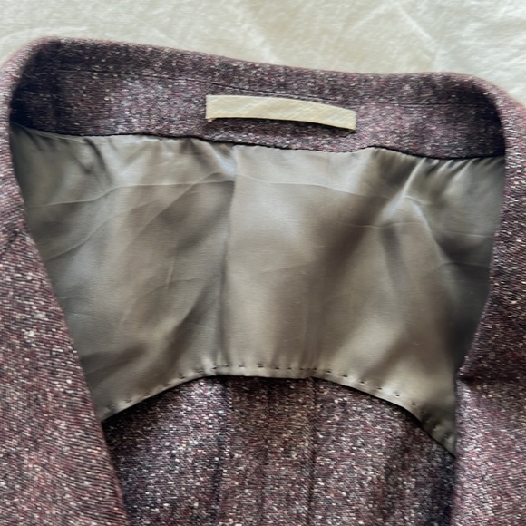 Brunello Cucunelli Blazer Size 50 Burgundy - Picture 3 of 5